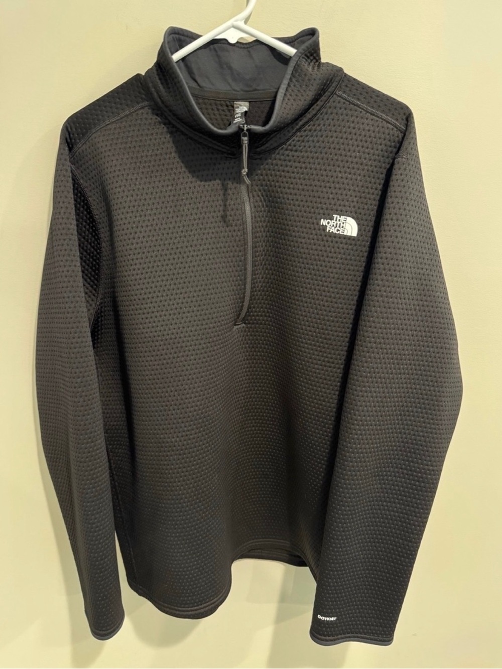 The North Face Men’s Black Half-Zip Textured Pullover Office Classic Golf XXL